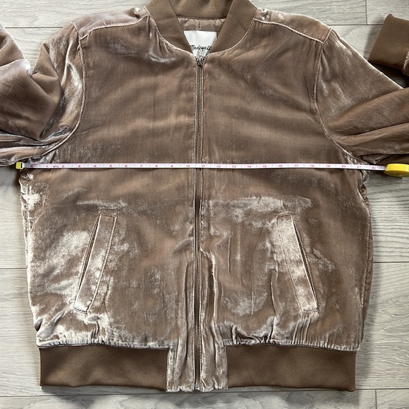 Madewell Velvet Bomber Jacket - Picture 3 of 4